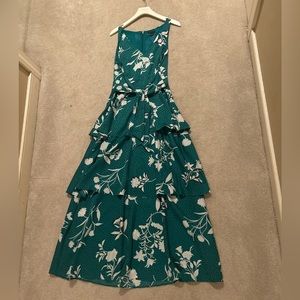Ann Taylor Tiered Floral Wedding Guest Dress